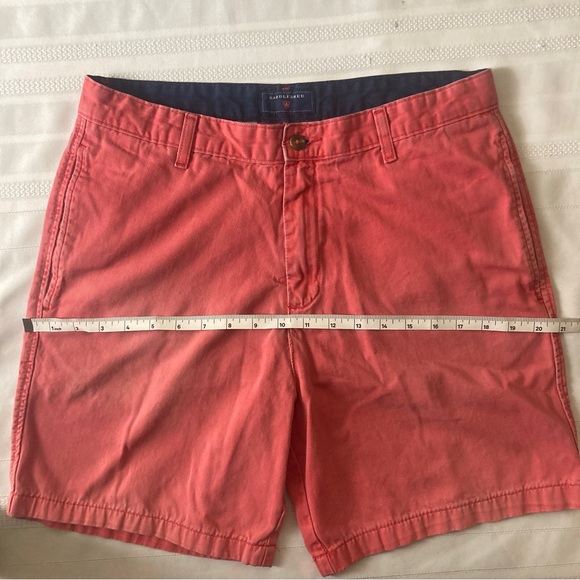 Saddlebred Red Flat Front Chino Shorts Size 32 - Picture 10 of 15